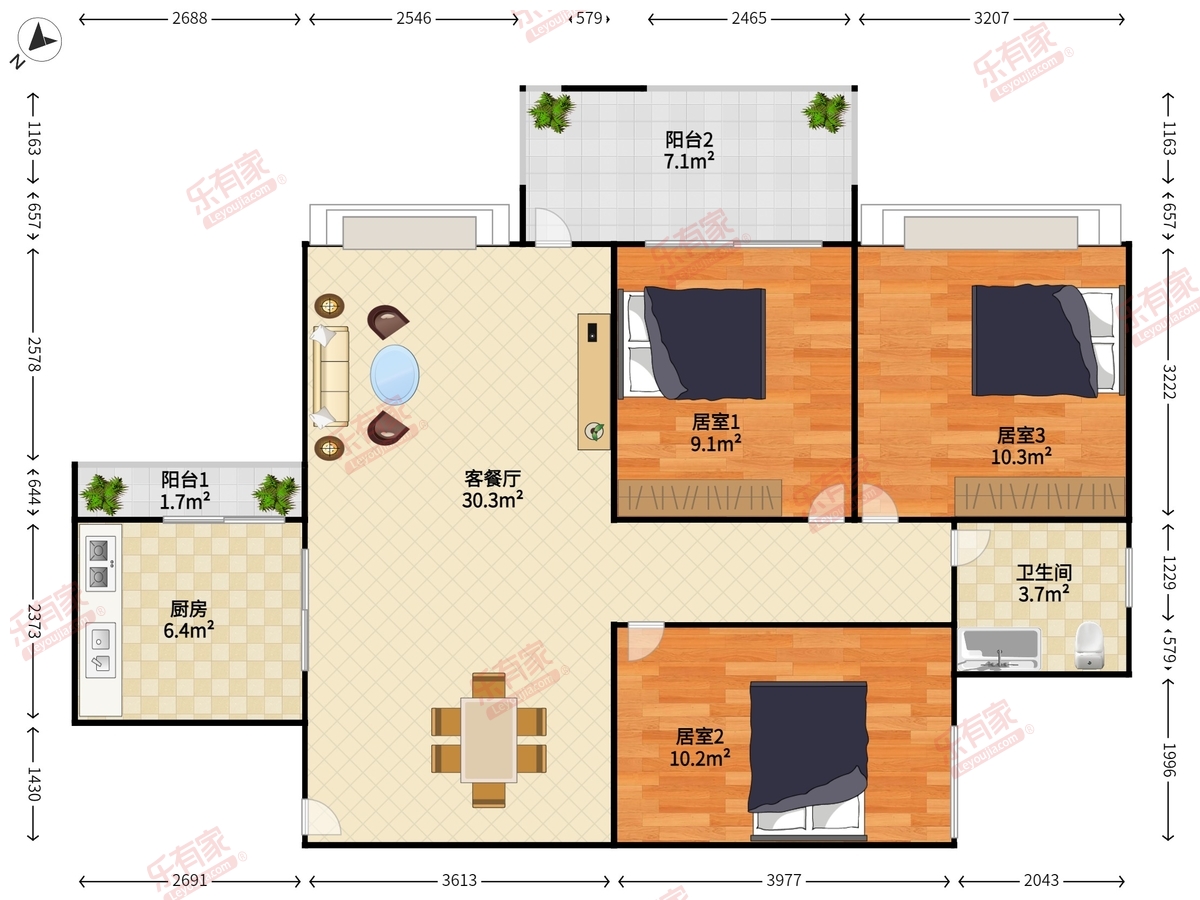 怀德公元户型图