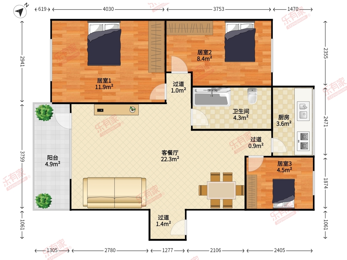 外运住宅小区户型图