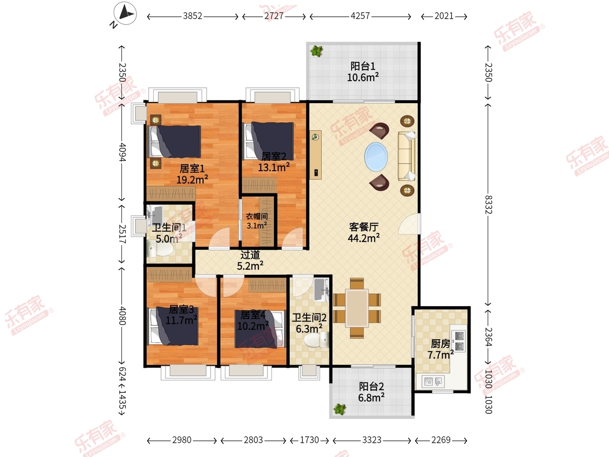 朗晴假日五期户型图