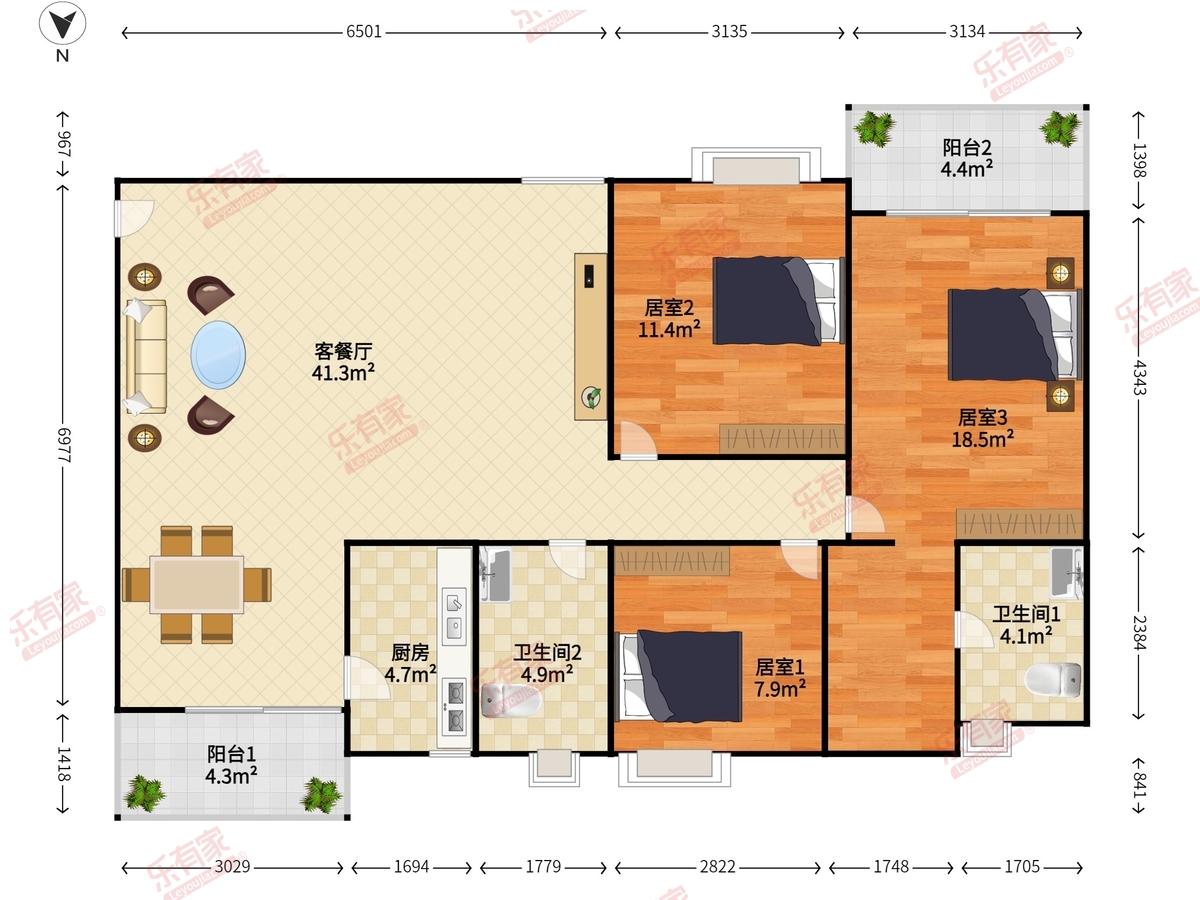 太白居户型图