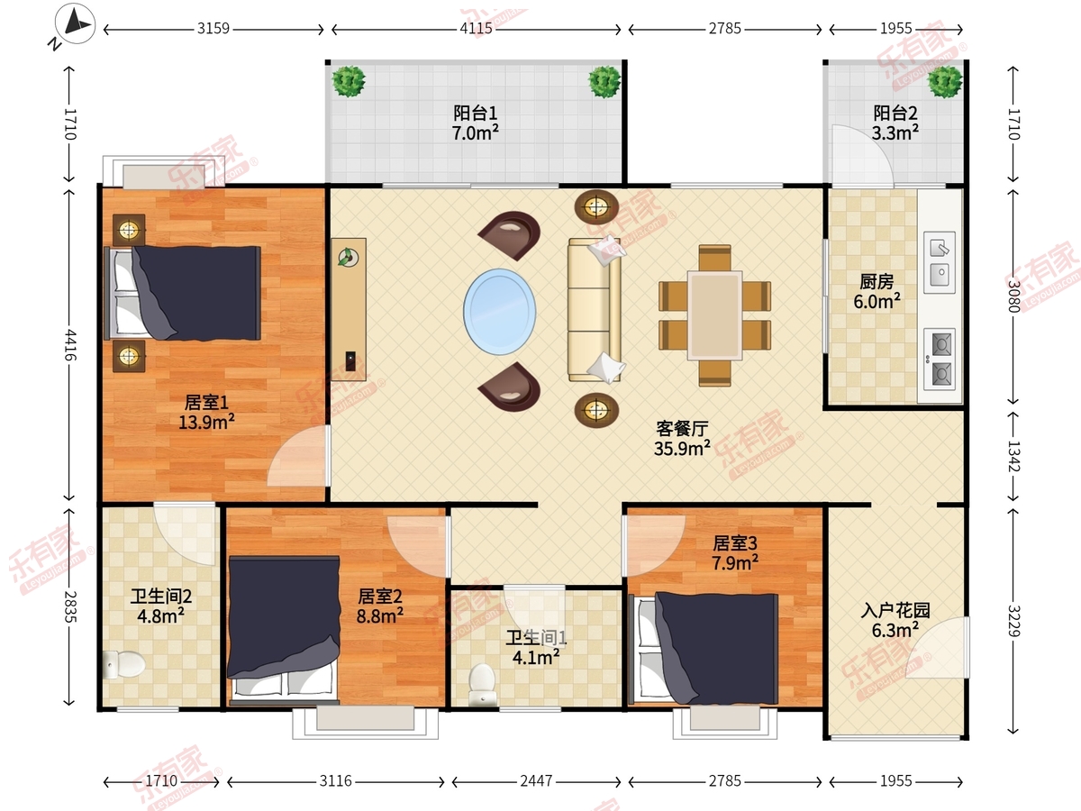 越秀滨海珺城户型图