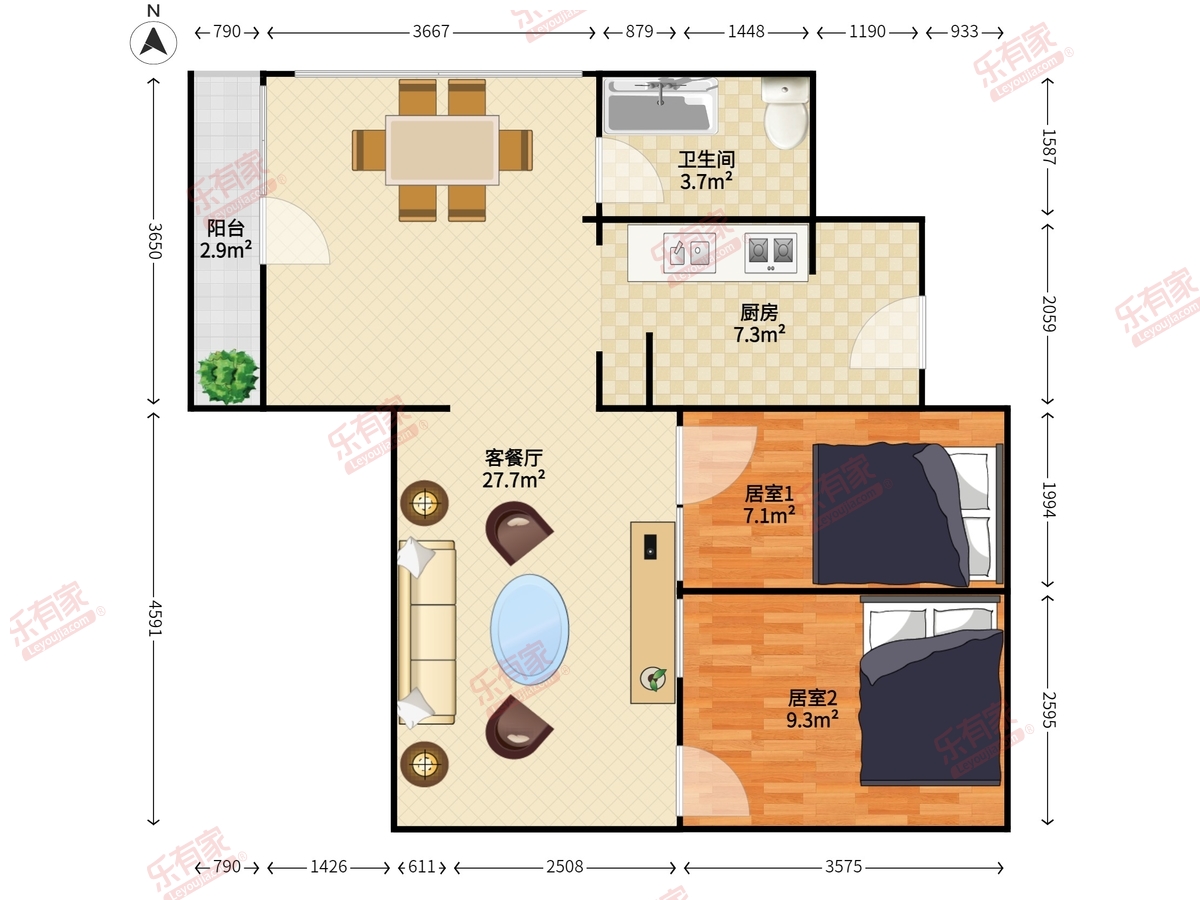 城市天地广场户型图