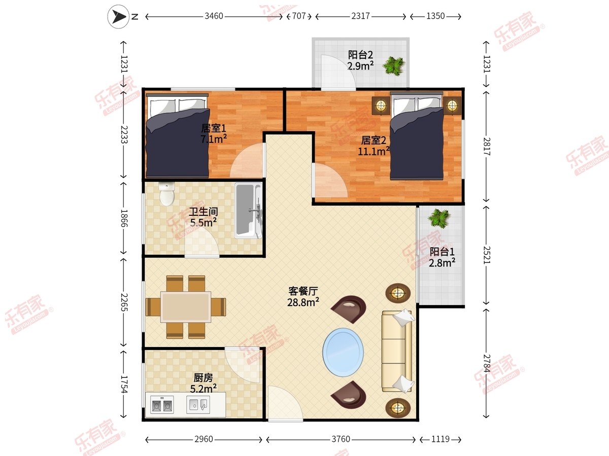 皇洲花园户型图