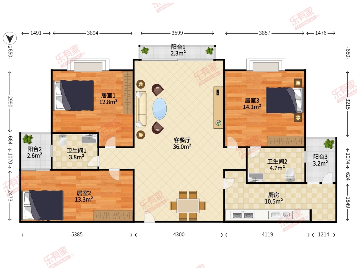 鼎太风华一期户型图