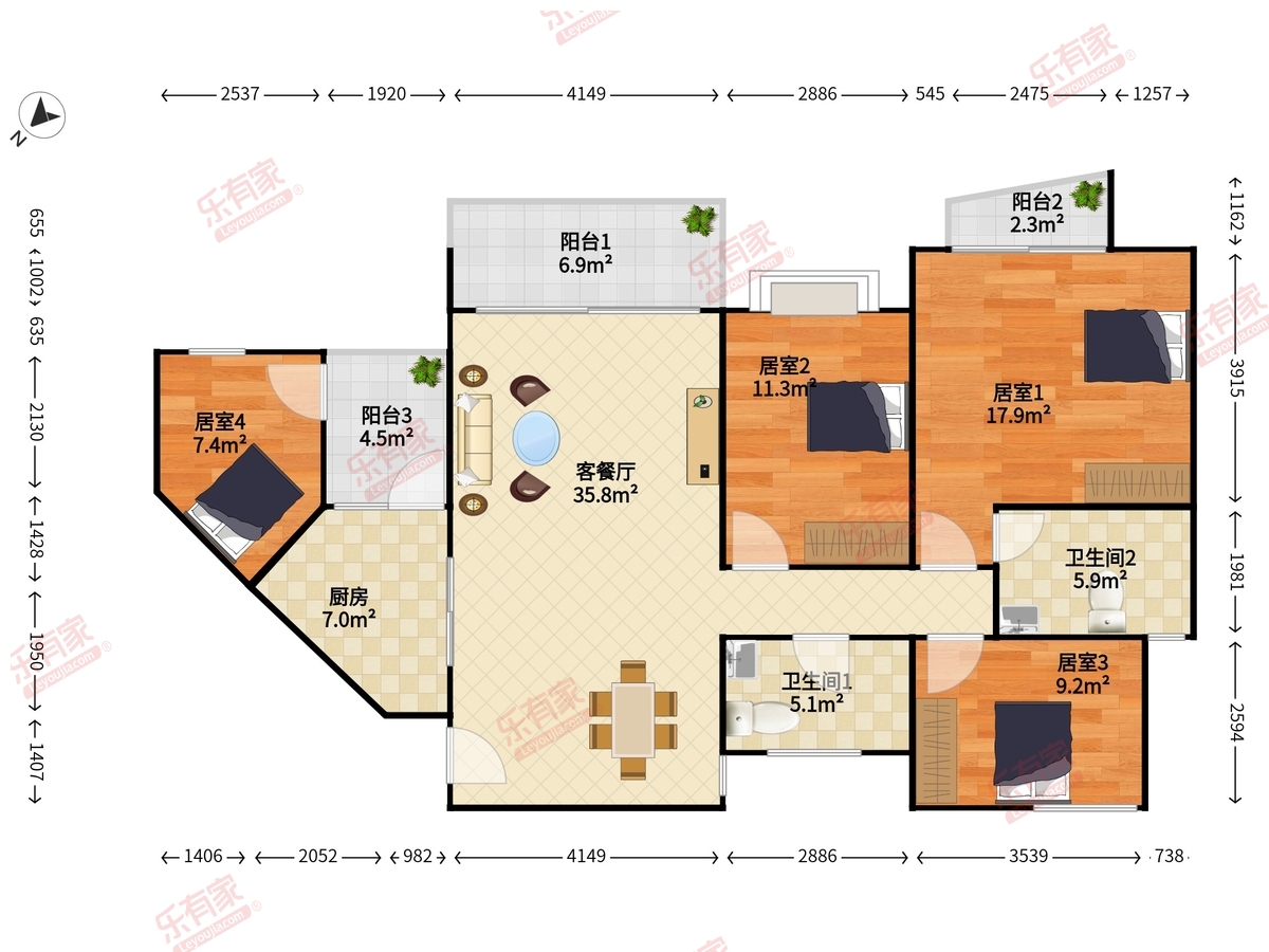 黄埔雅苑四期户型图