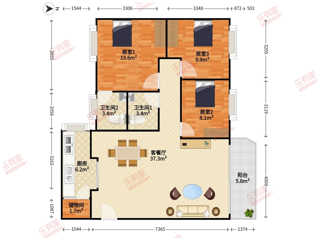 梅兴苑二期户型图