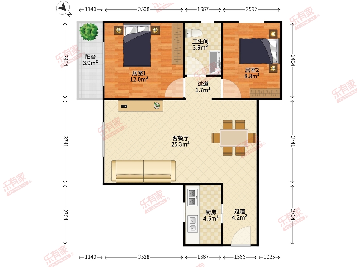 龙园山庄户型图