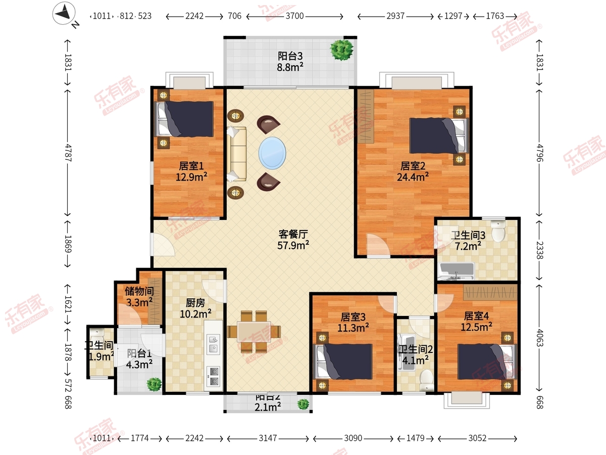 波托菲诺纯水岸一期户型图