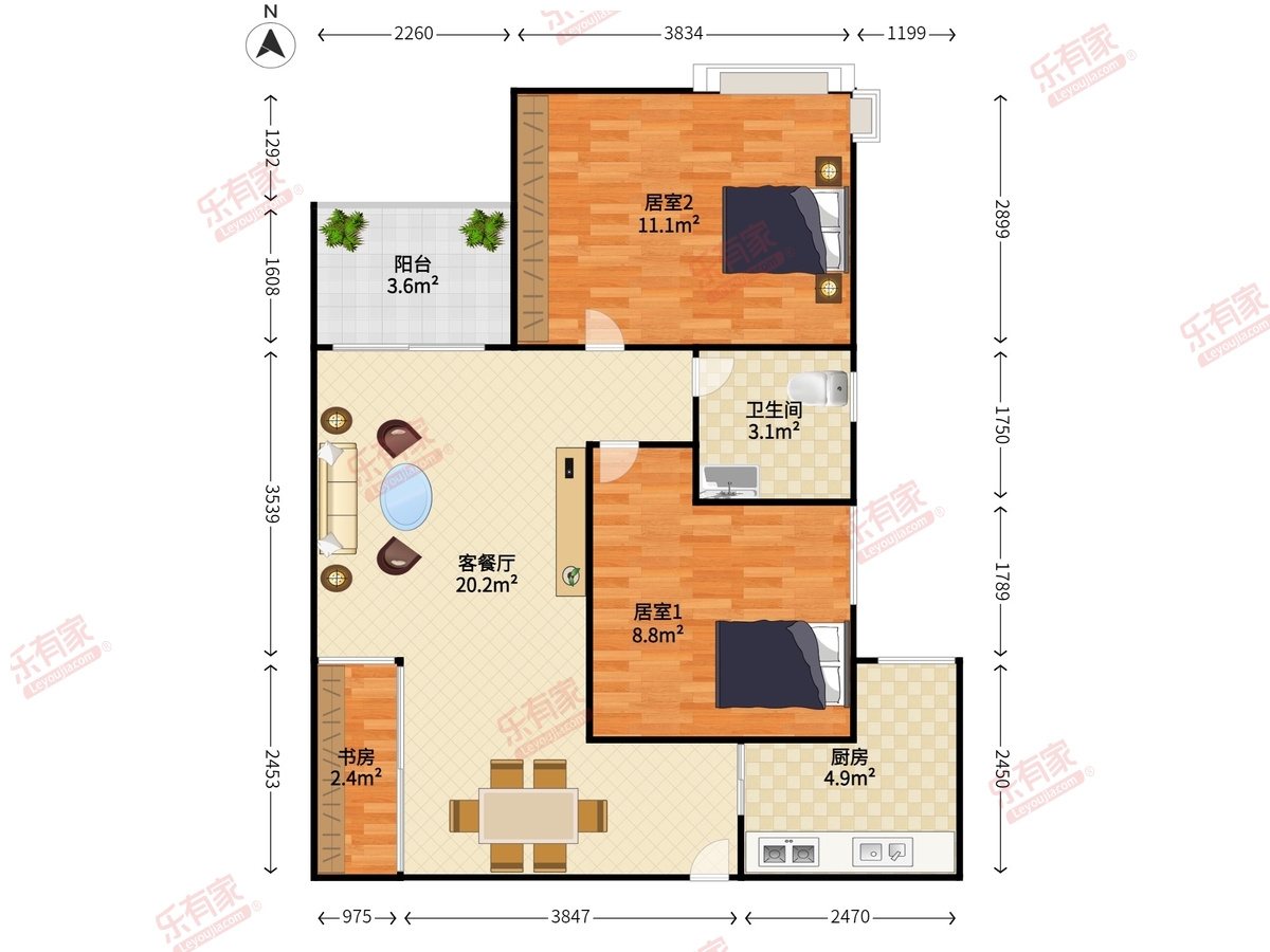 环岛丽园户型图