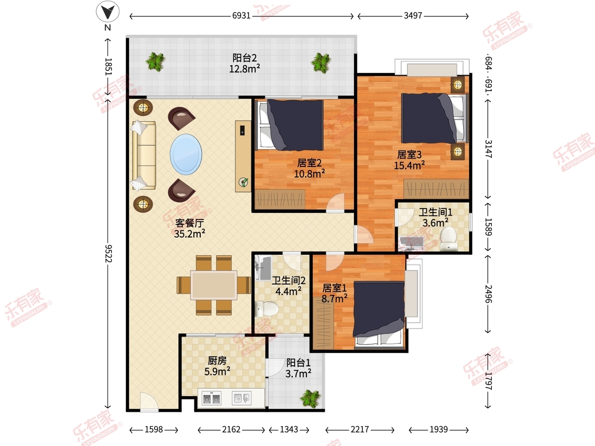 天水湖观澜户型图