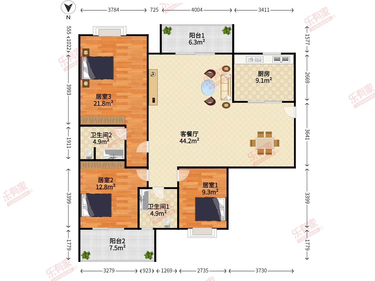 世纪豪庭(中山)户型图