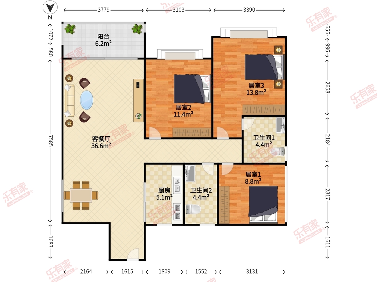 新世界·临海揽山御园户型图