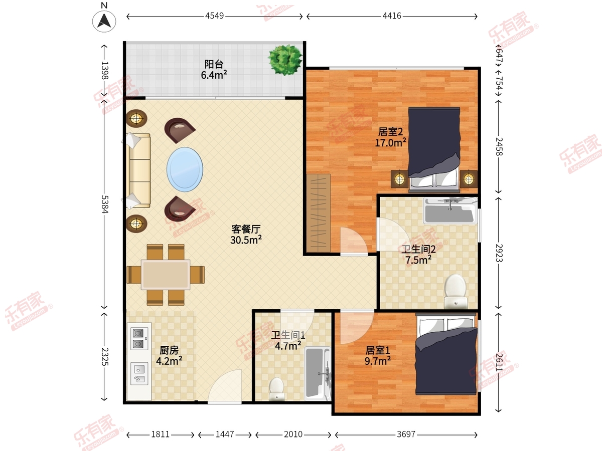 宝能城市公馆（三期）户型图