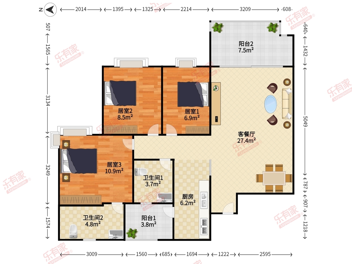 豪方悠然居户型图