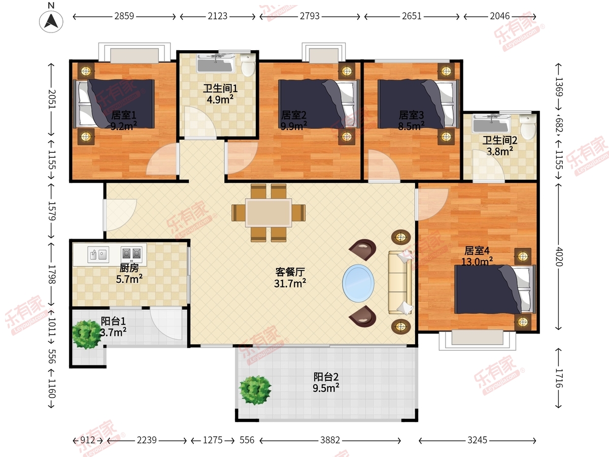 广州融创文旅城B3区户型图