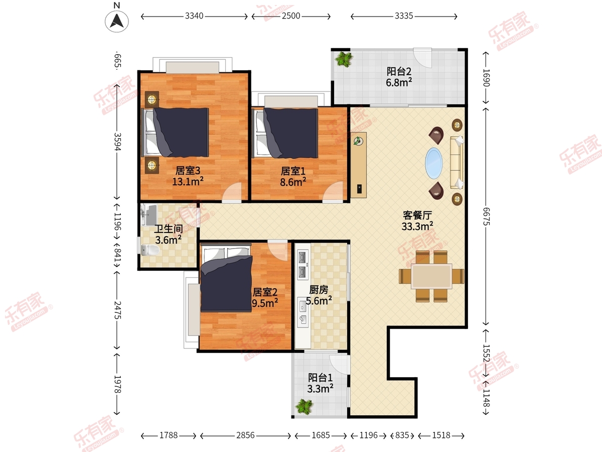 汇豪领逸户型图