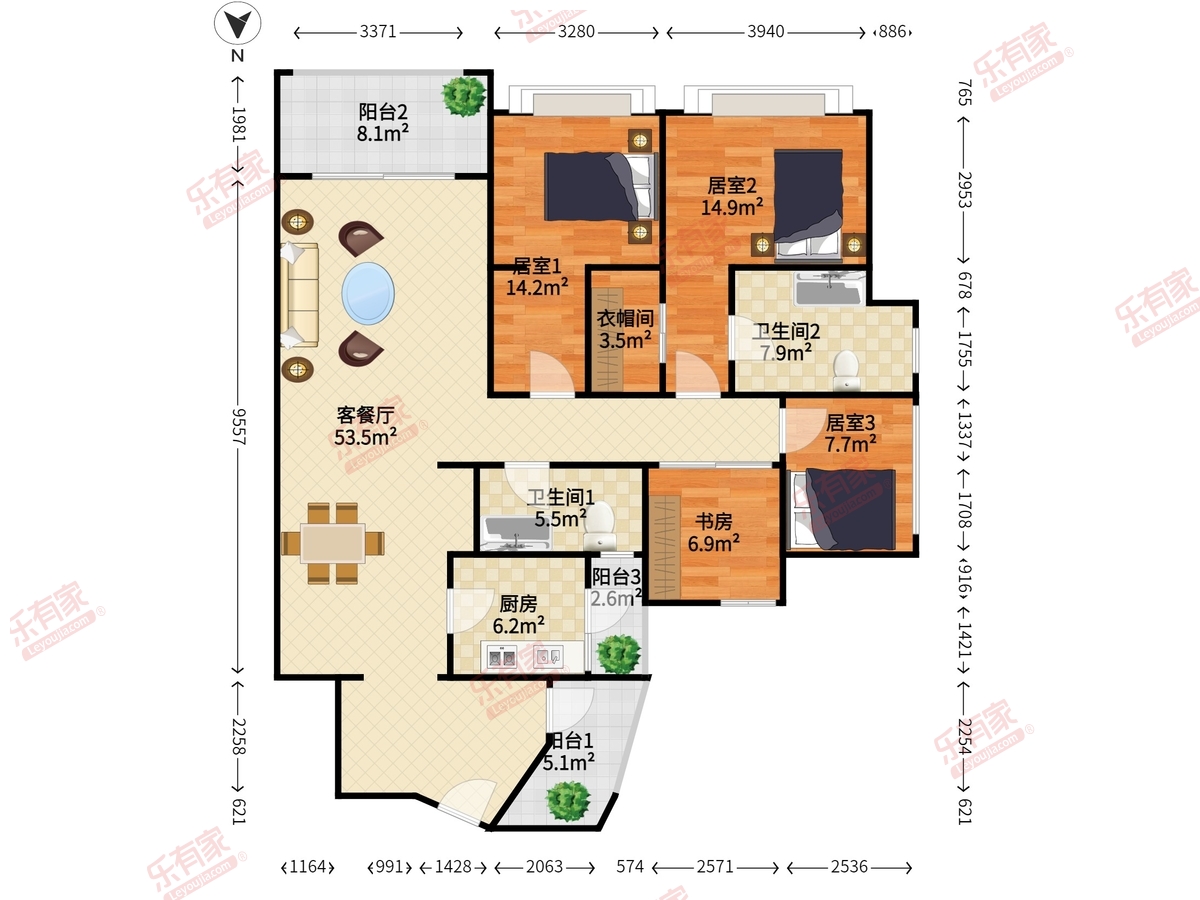 宝能公馆户型图