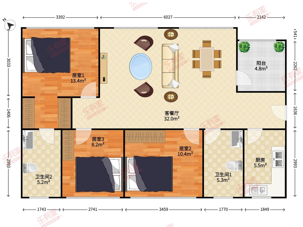 万科公园里二期户型图