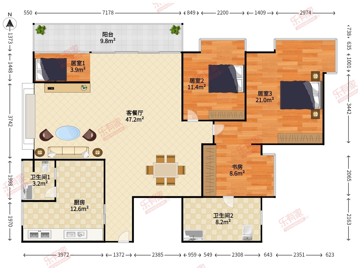 鸣溪谷户型图