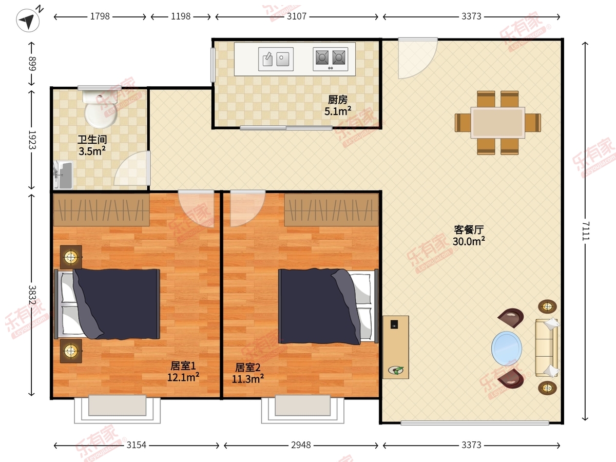 桃源居14区户型图