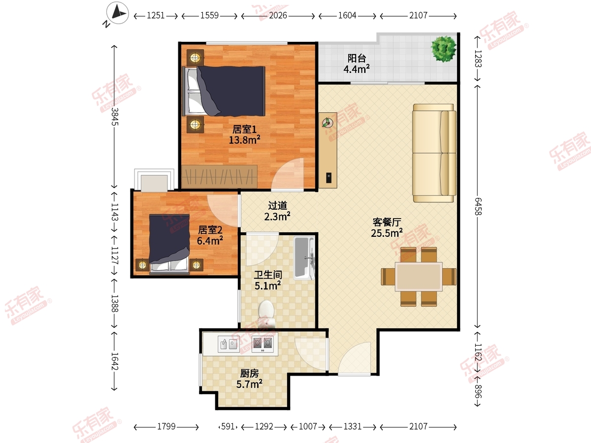 豪方现代豪园户型图