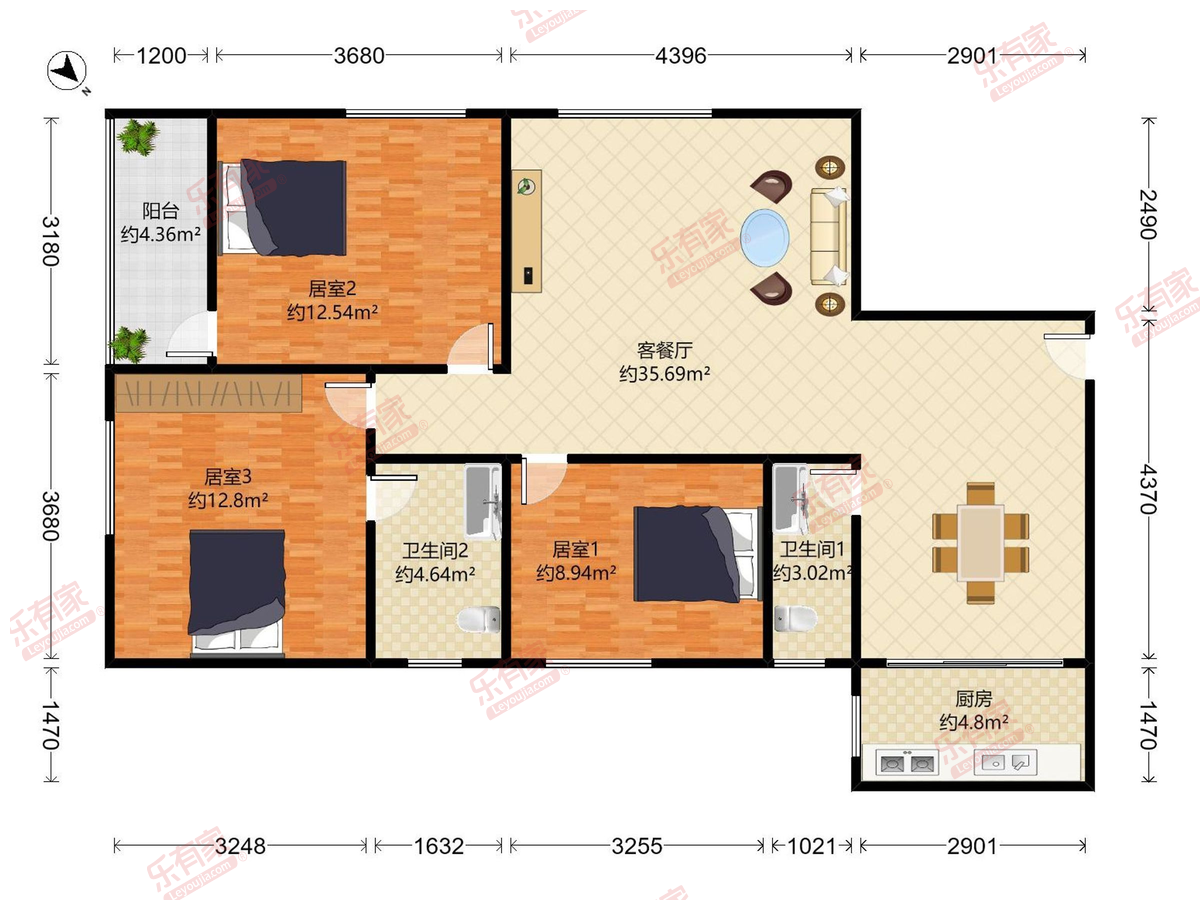 西苑广场电脑城户型图