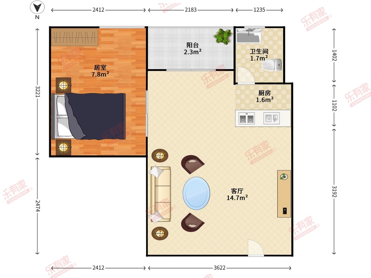 康星顿公寓户型图