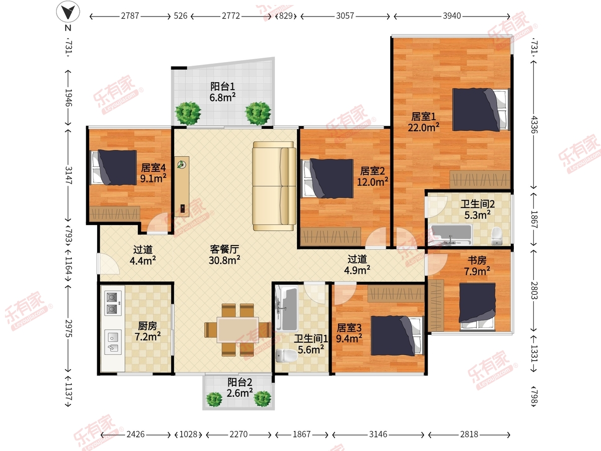 信义嘉御山5期户型图