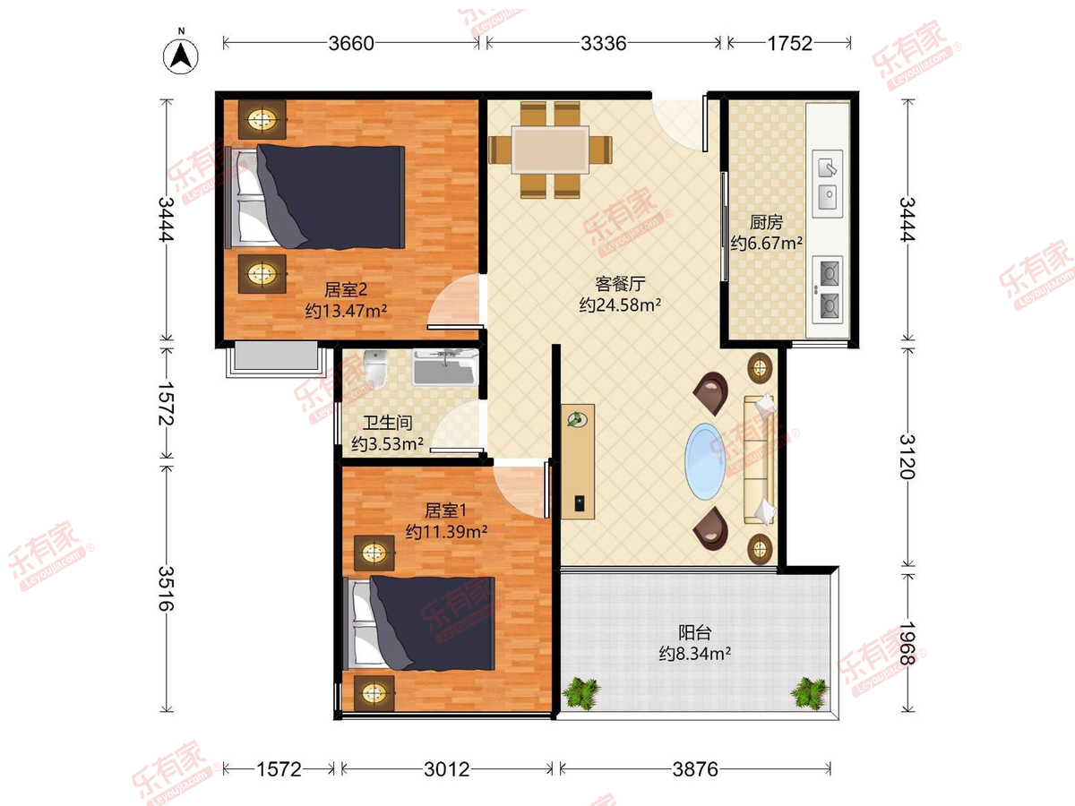 益田大运城邦一期户型图