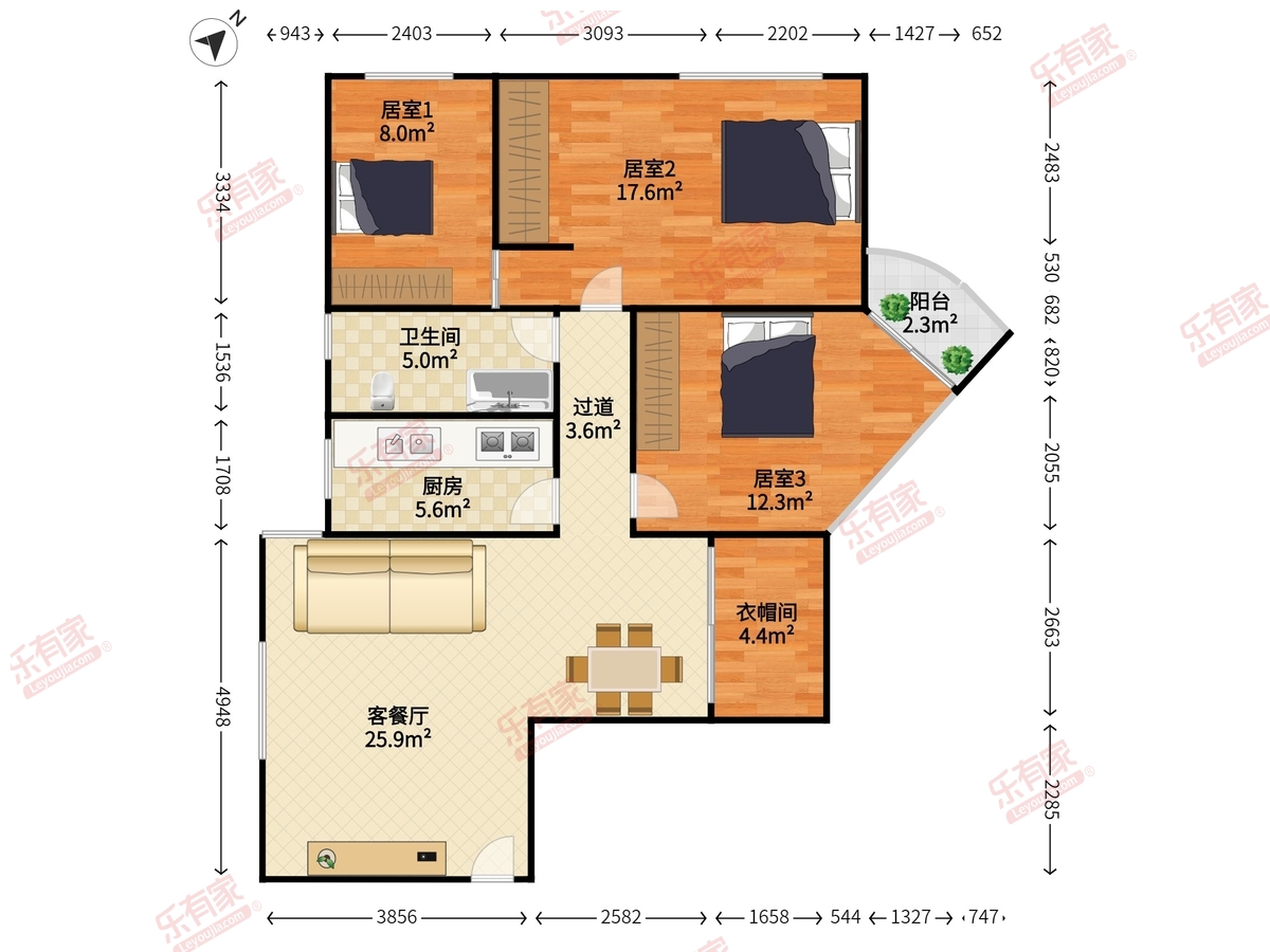 长安花园户型图