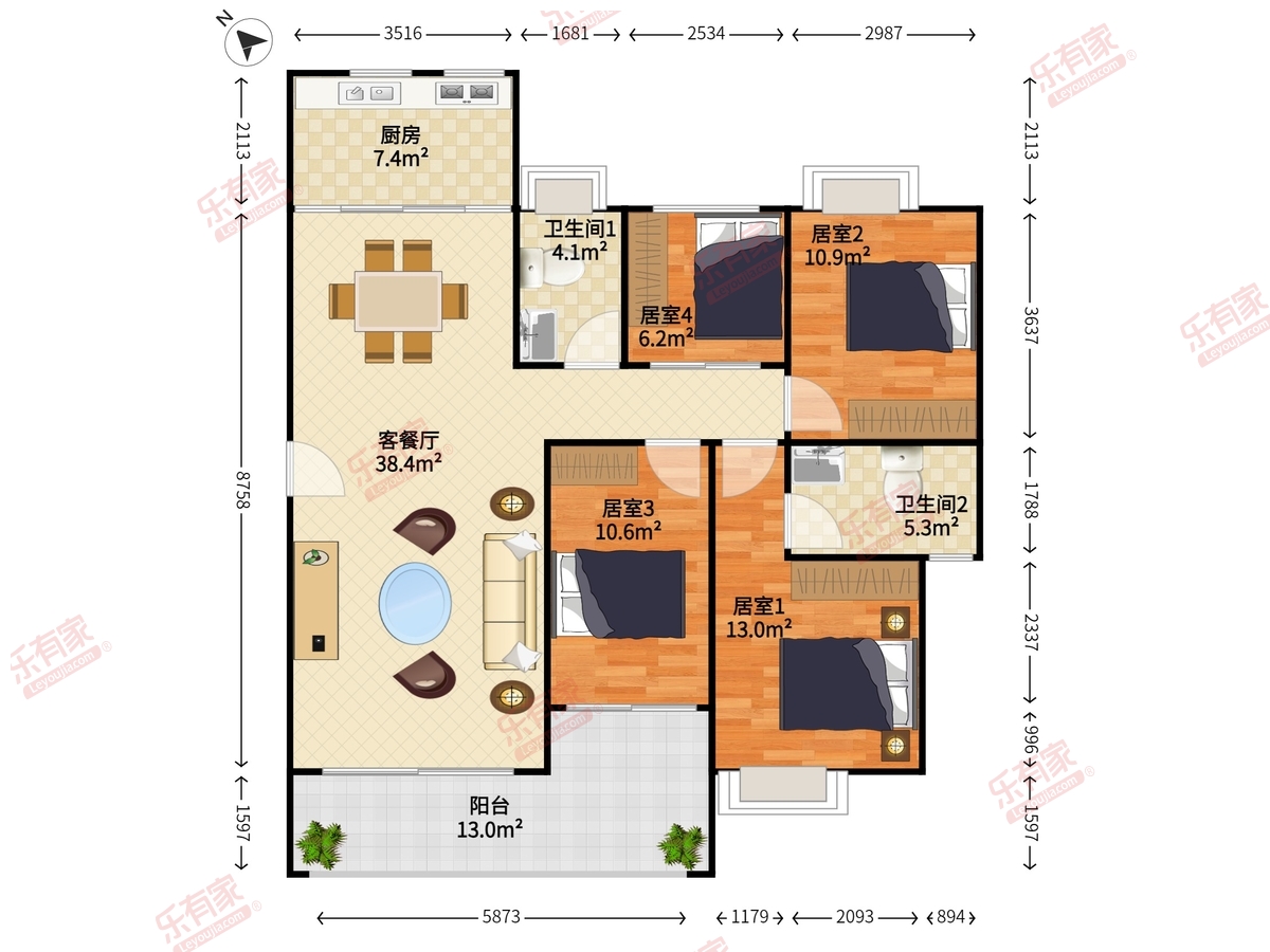 中粮鸿云户型图