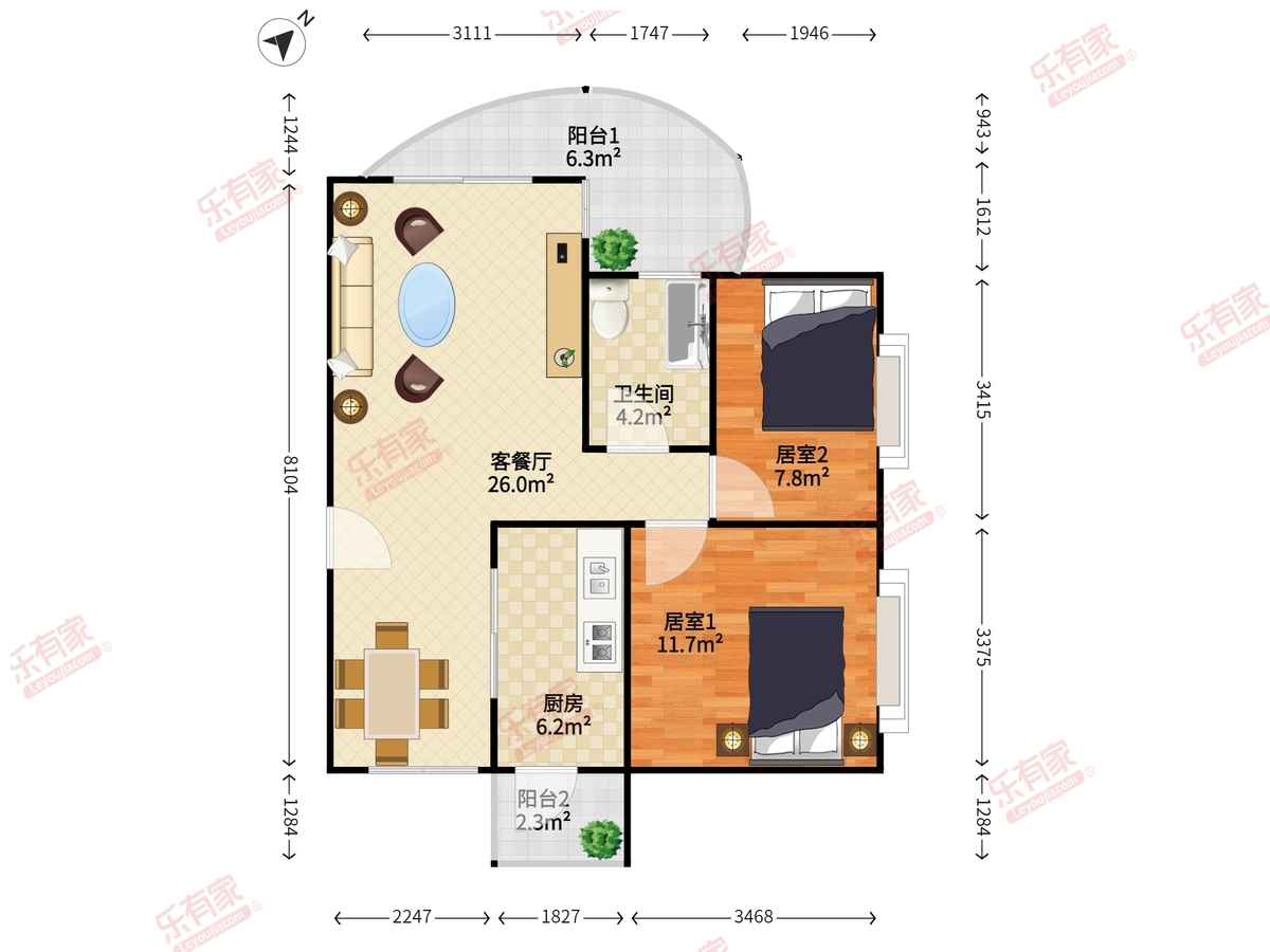 阳光带海滨城二期户型图