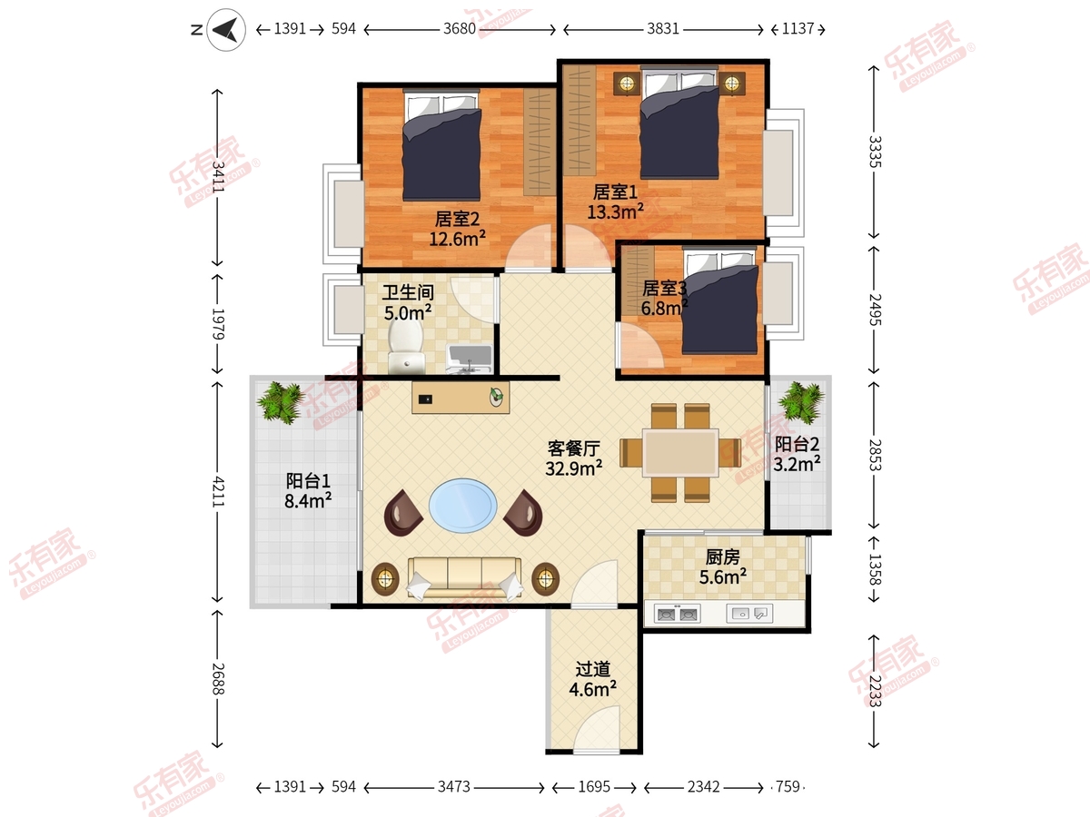 香山美树苑户型图