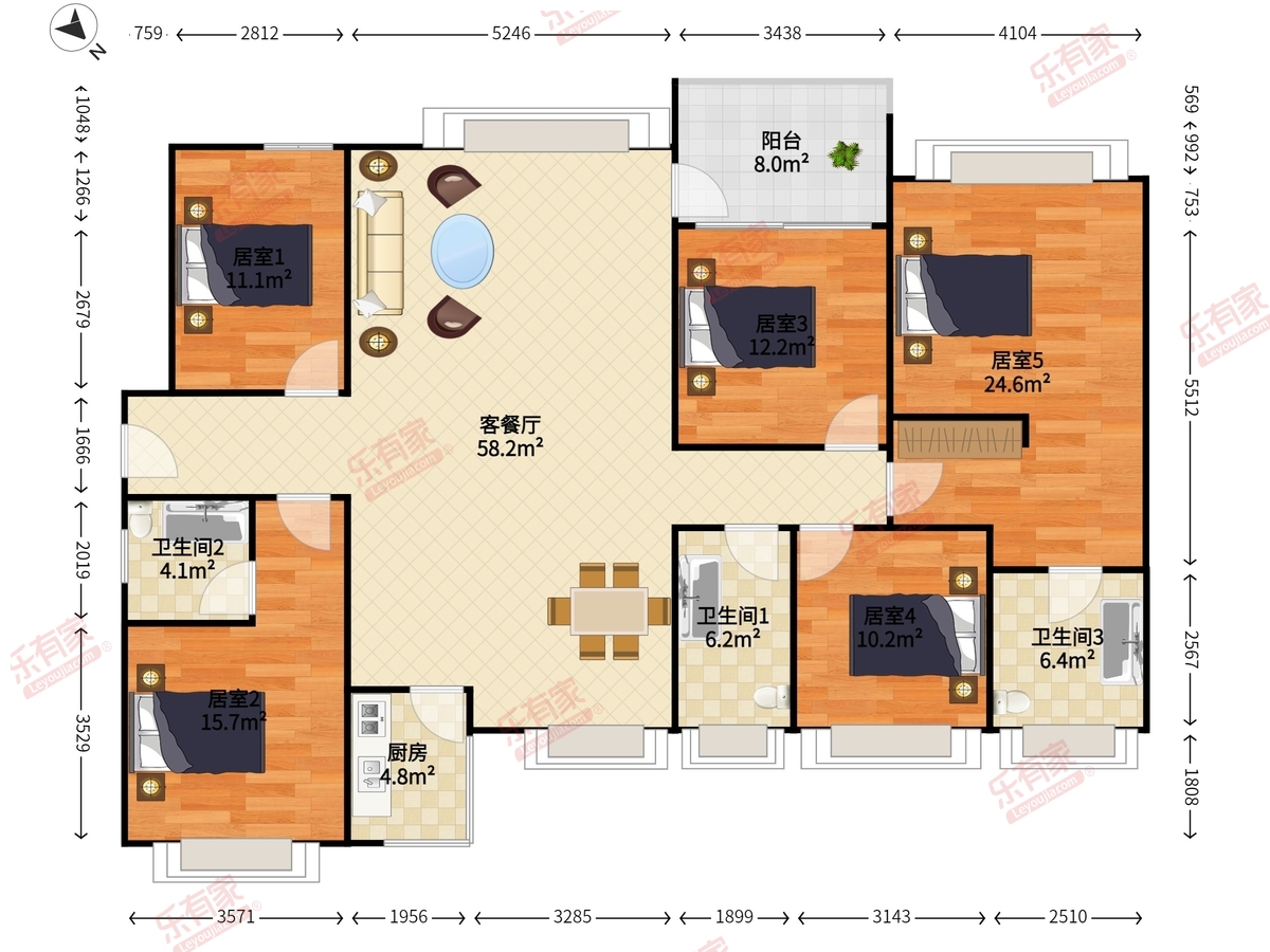 香山美墅果岭户型图