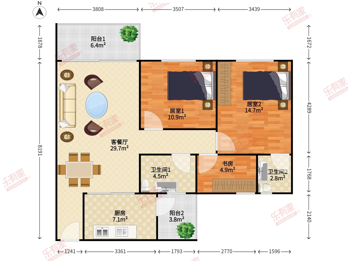 雅宝新城户型图