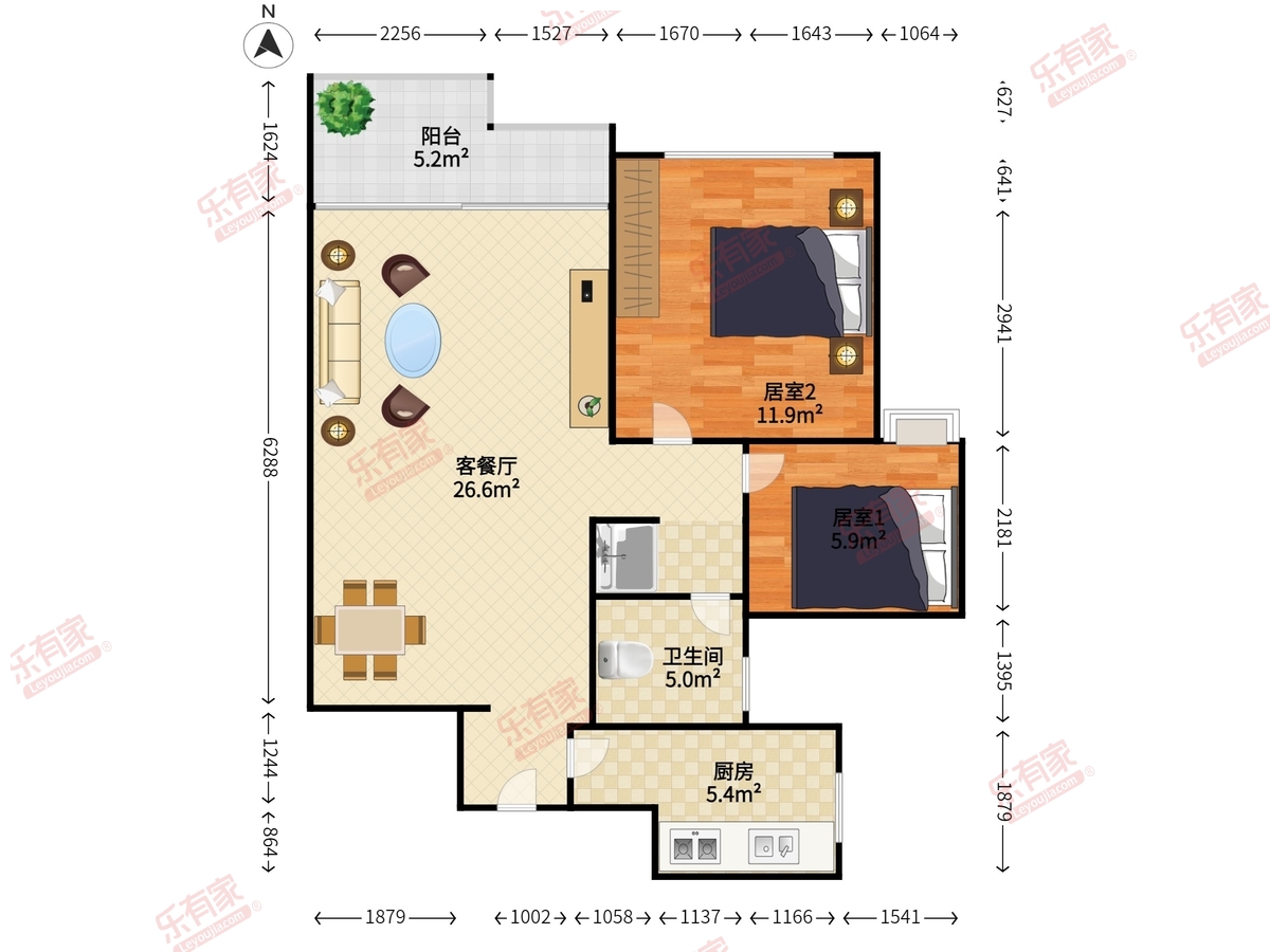 豪方现代豪园户型图