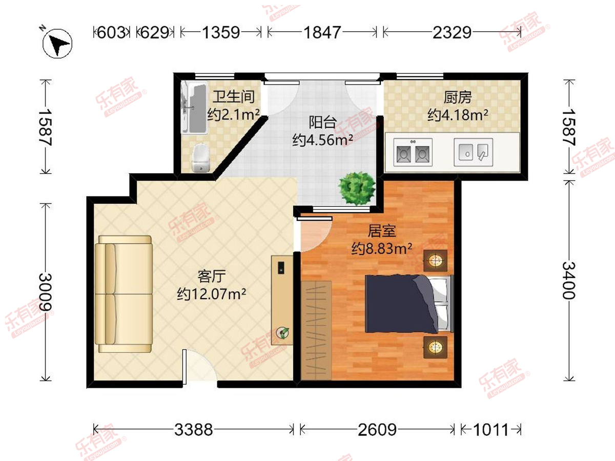 天一名居户型图