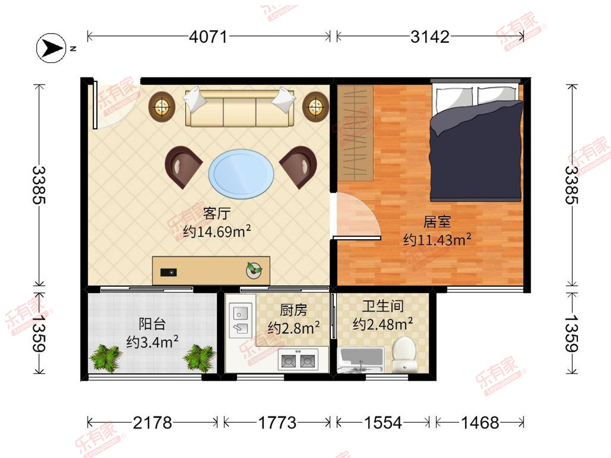 潜龙花园户型图