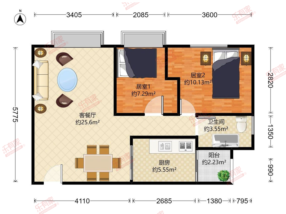 百仕达花园二期户型图