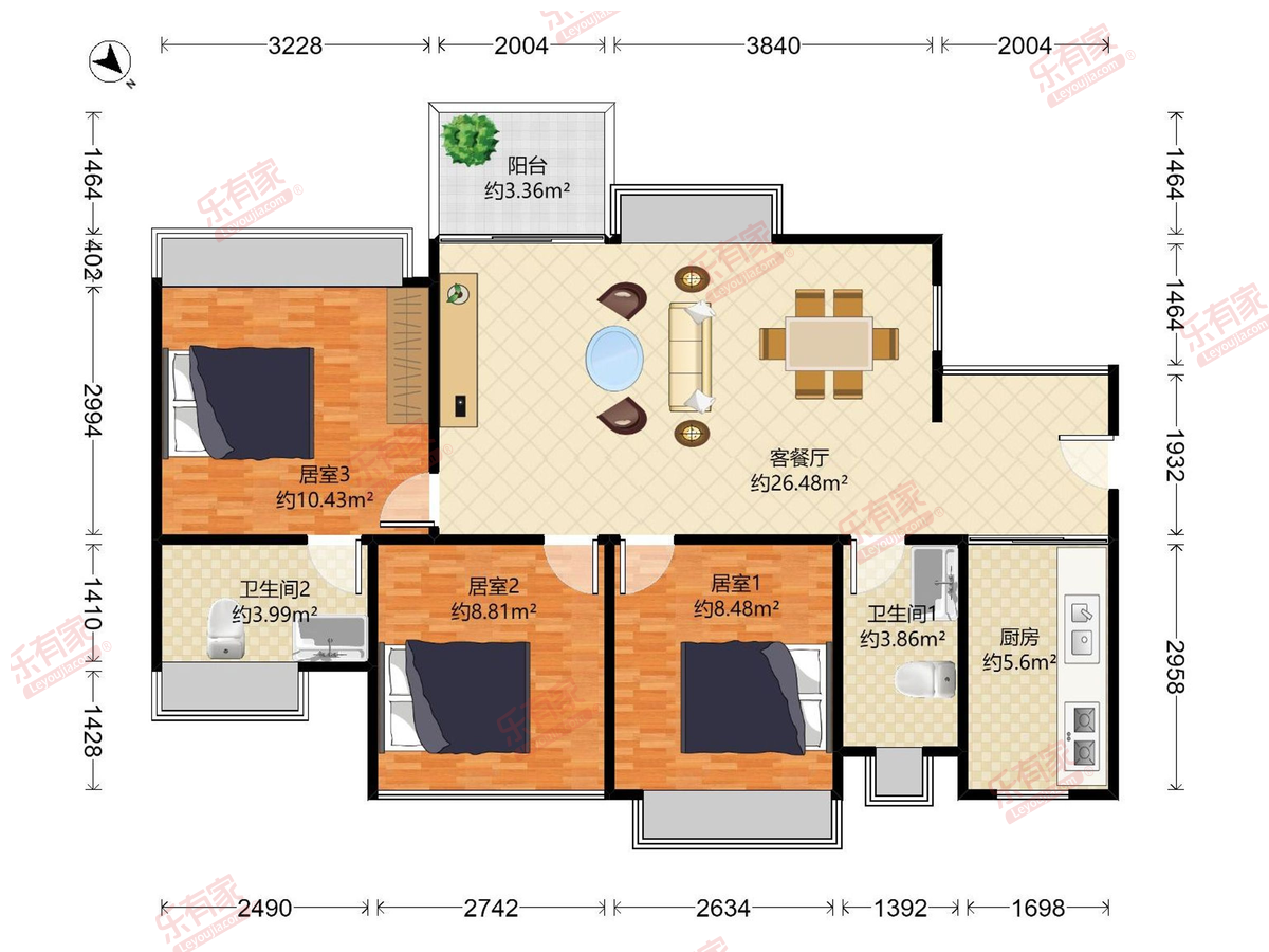 天玑公馆户型图
