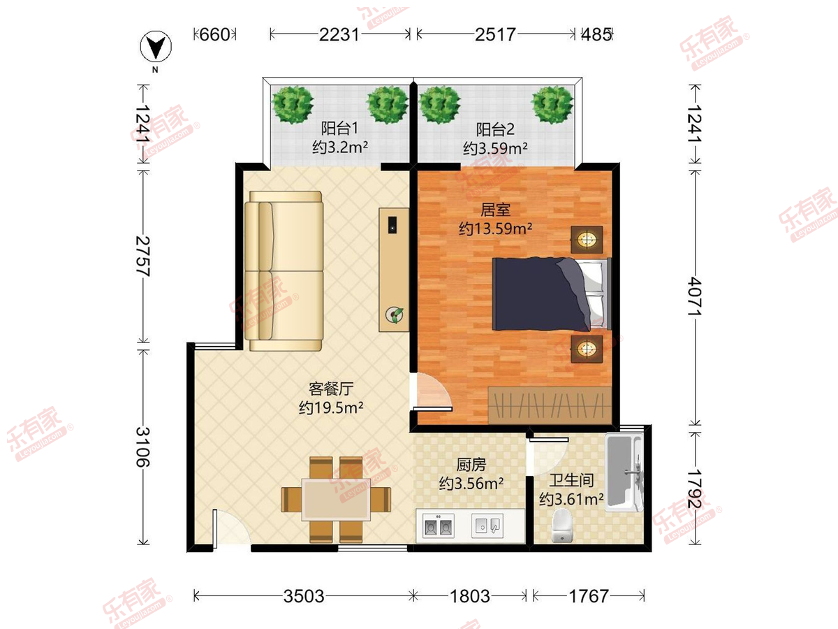 西海湾花园公寓户型图