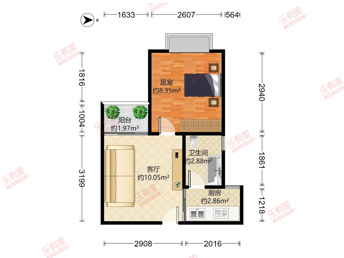 雅仕荔景苑户型图