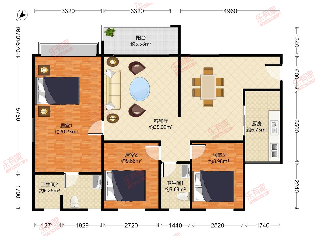 TCL康城四季四期户型图