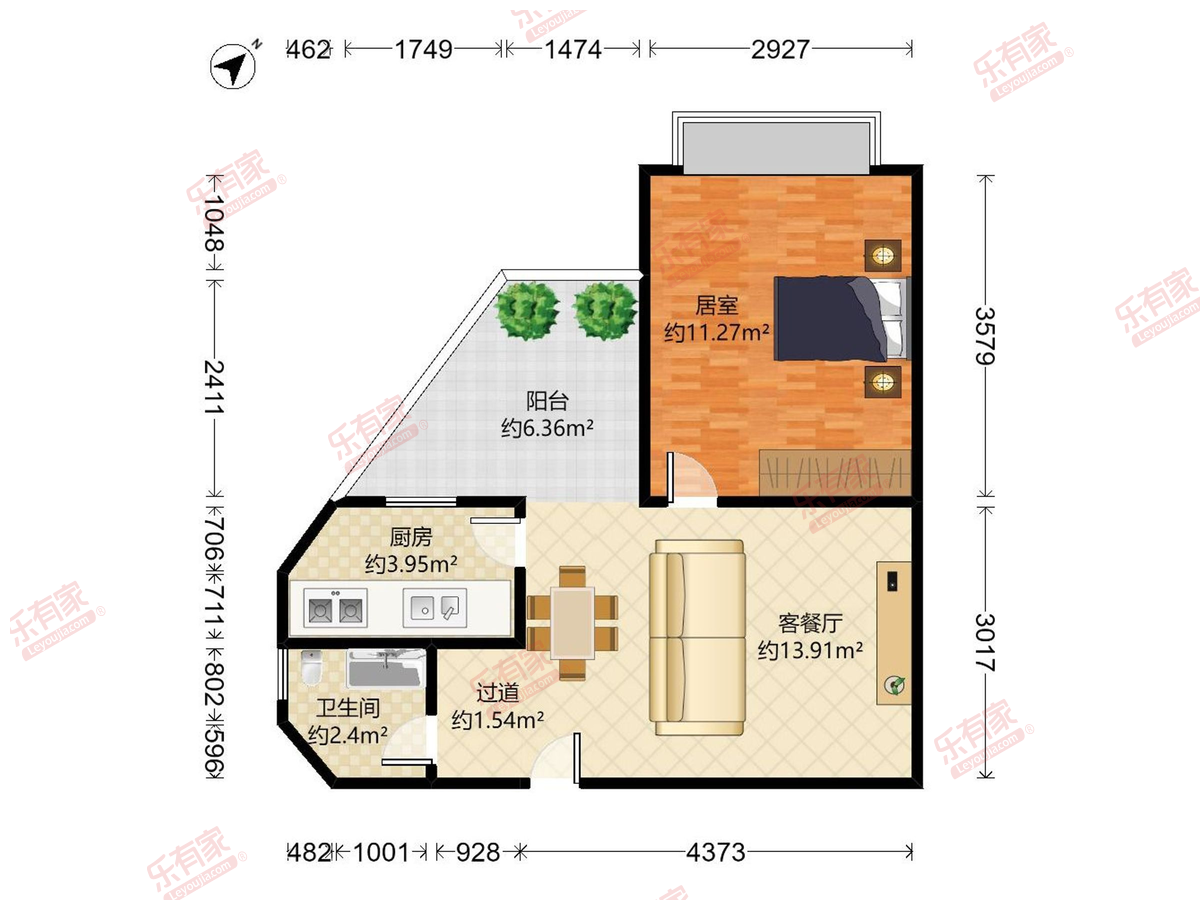 金色阳光雅居户型图