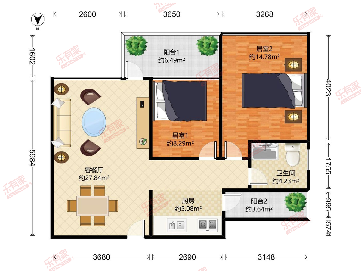 金地梅陇镇花园一期户型图