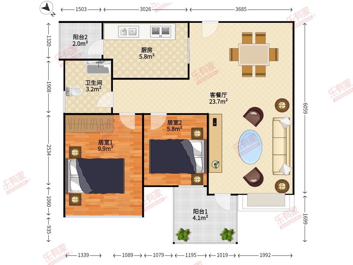 龙园山庄户型图