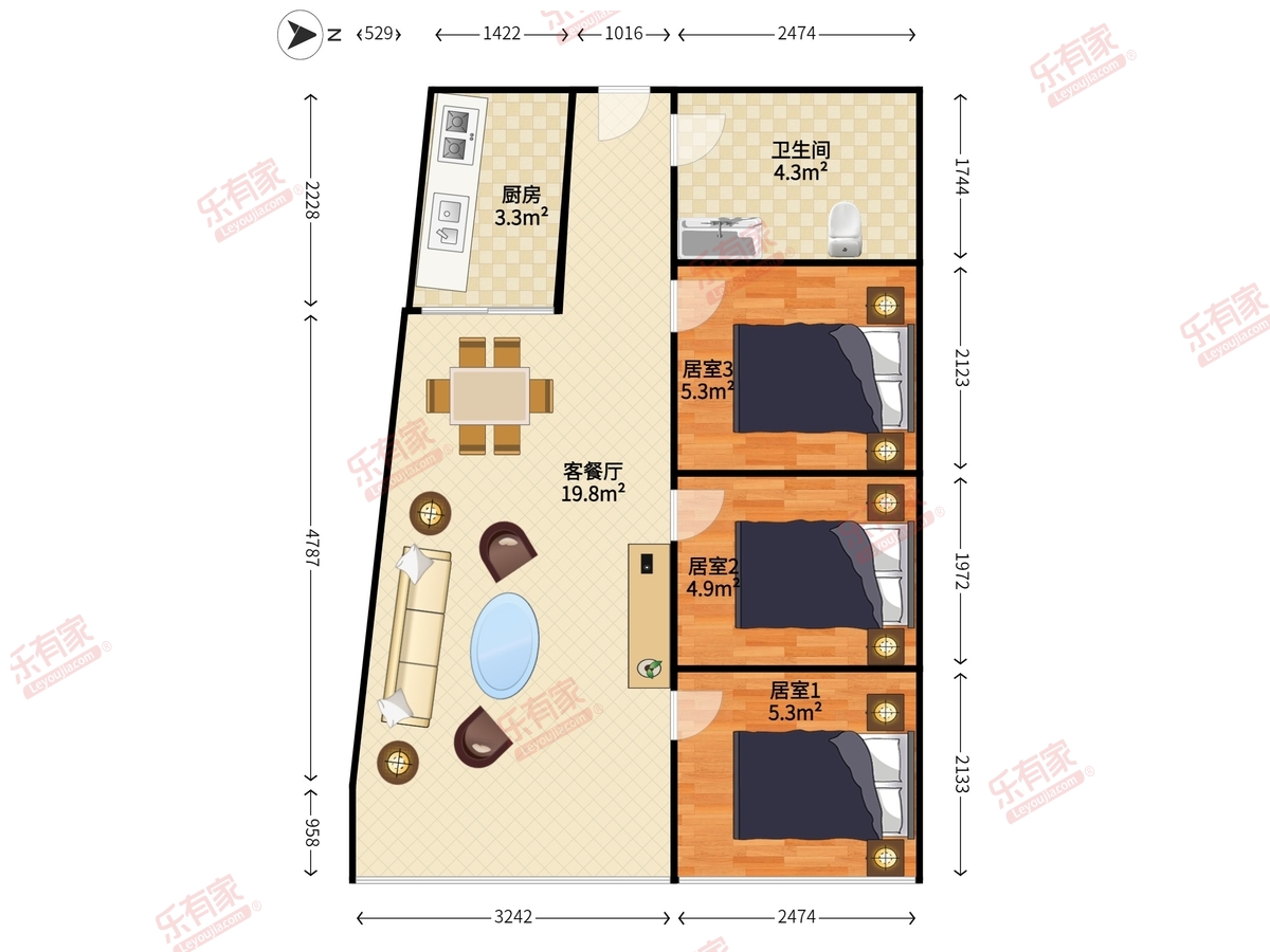 长虹大厦户型图