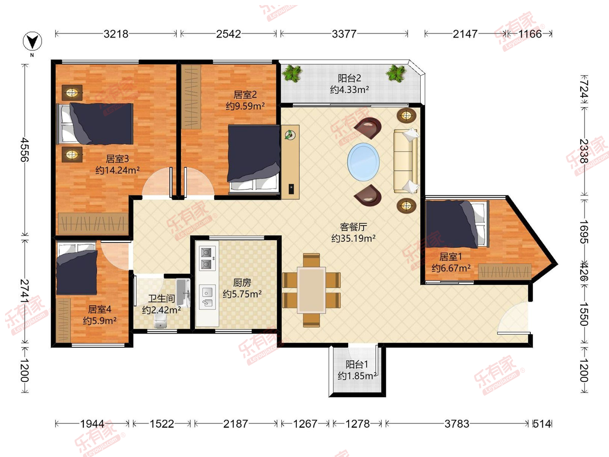 凯丰花园二期(逸园)户型图