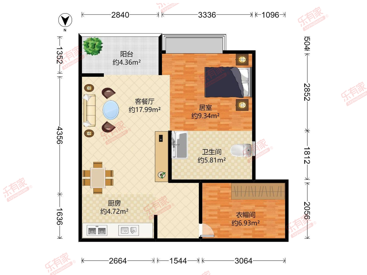 枫叶望海公馆户型图