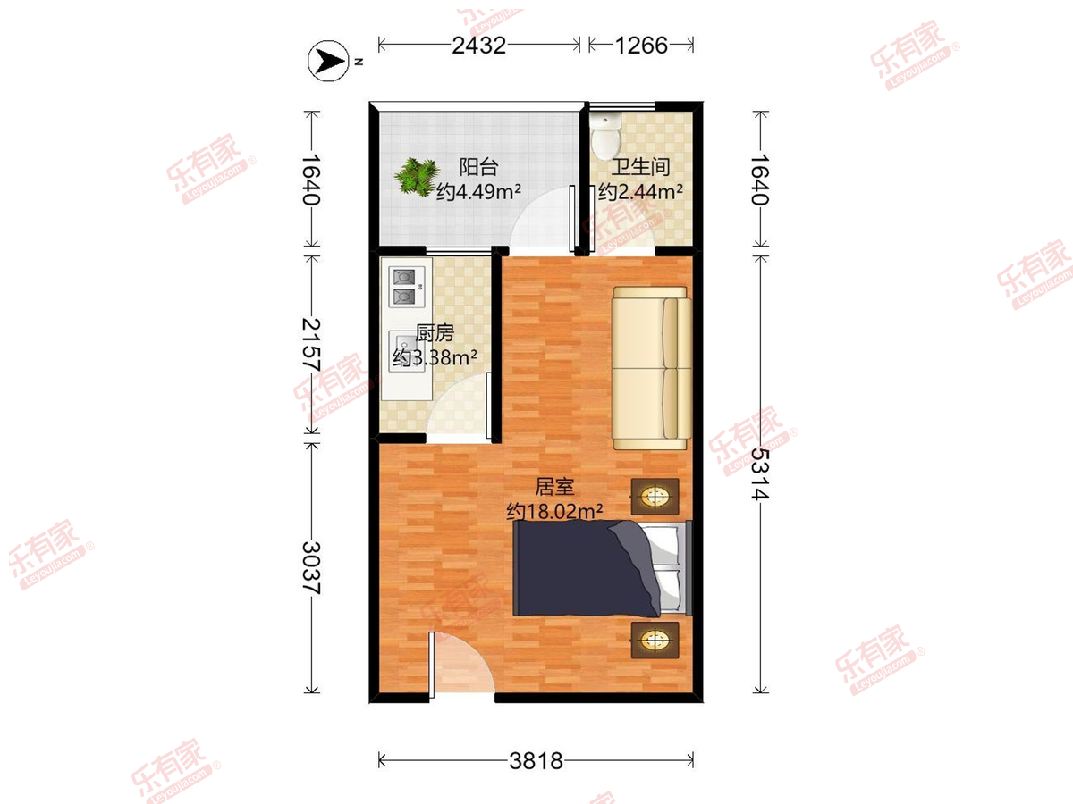 大冲新城花园户型图